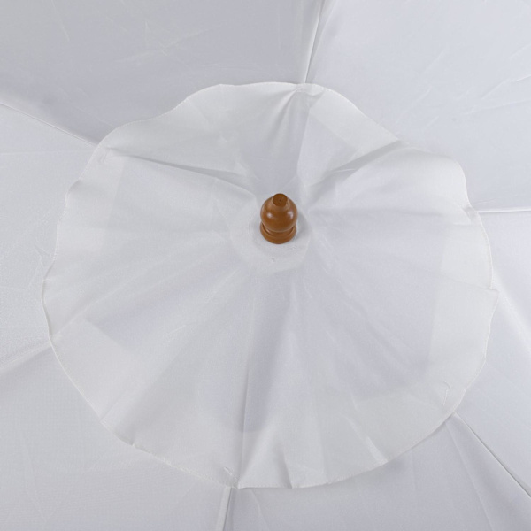 Rootz Parasol Tuinparasol - Crème - Bambus, Polyester - 98,42 cm x 98,42 cm x 90,55 cm