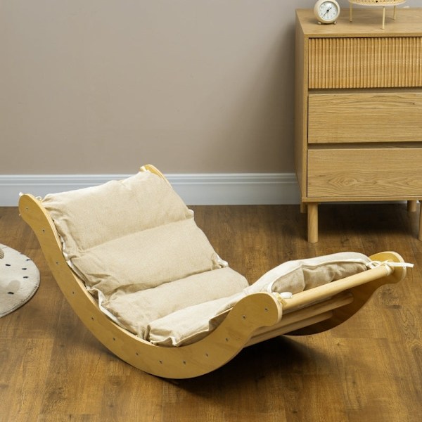 Rootz 4-in-1 Montessori-kiipeilykehyssarja - Leikkikuntosali - Taaperoiden leikkisetti - Turvallinen leikkiminen sisätiloissa - 168 cm x 49,5 cm x 39,