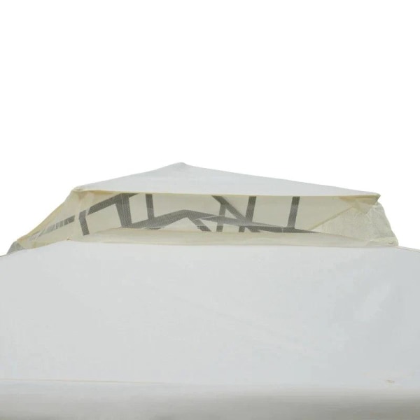 Rootz Gazebo - Puutarhapaviljonki - Paviljongin teltta - Juhlateltta - 4 X sivuseinällä - Säänkestävä - Metalli/polyesteri - Kermanvalkoinen - 2,94 x