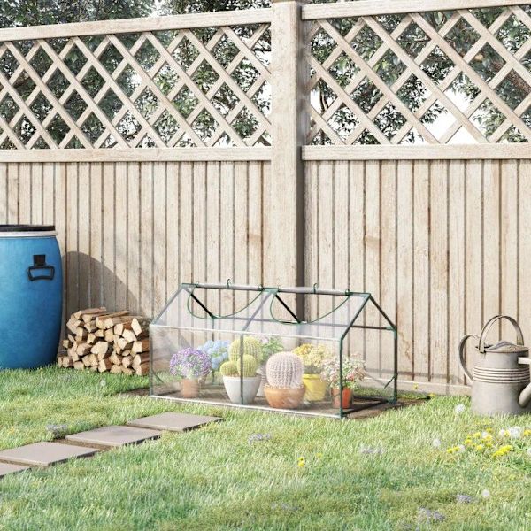 Rootz Greenhouse - Folieväxthus med fönster - PVC-växthus - Tomathus - Kallram - Transparent - 120 x 60 x 60 cm