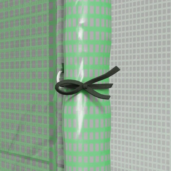 Rootz Lean-To Greenhouse - Cold Frame Greenhouse - Roll Up Doors - Filmväxthus - Väderbeständig - Grön - 200cm x 80cm x 200cm