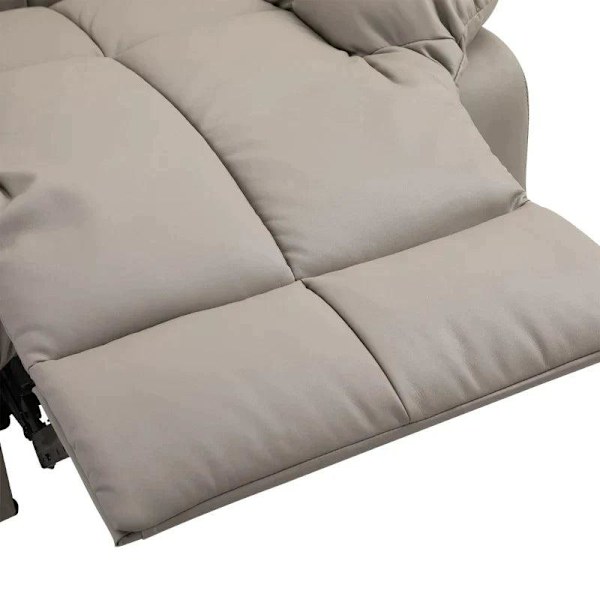 Rootz Massagestol - Elmassagestol - Avslappningsstol - Tv-stol - 8 Massagefunktion - Tiltbar Med Fjärrkontroll - Läderimitation - Grå - 94 x 99 x 99 c