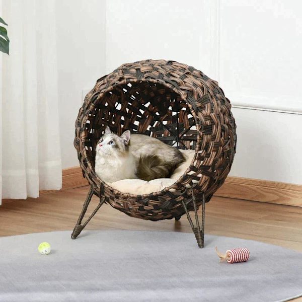 Rootz Cat House - Cat Soveplats - Cat Cave - Pet House - Brun