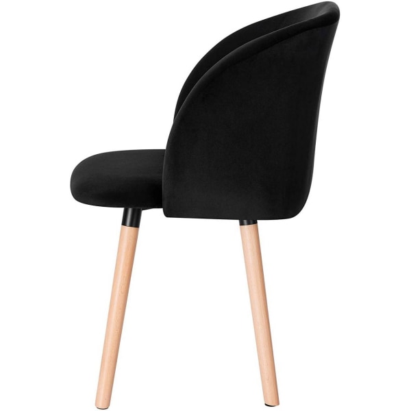 Rootz Ergonomic Dining Chair - Sammetssits - Stödjande ryggstöd - Bekvämt, hållbart, mångsidigt - 45cm x 46cm x 84cm