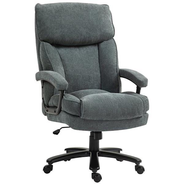 Rootz Skrivebordsstol - Kontorstol - PC Stol - Understøtter 200 kg - Skumpolstring - 68,5W x 79D x 117-125H cm