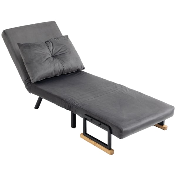 Rootz Relaxation Chair - Scandi Design Fåtölj - Lässtol - 5-nivå justerbart ryggstöd - Extra kudde - Stålram - 63W x 73D x 81H cm