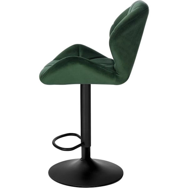 Rootz Barpall - Justerbar bänkstol - Svängbar barstol - Ergonomisk design, robust konstruktion, enkel montering - sammet och metall - 94cm-116cm x 50c