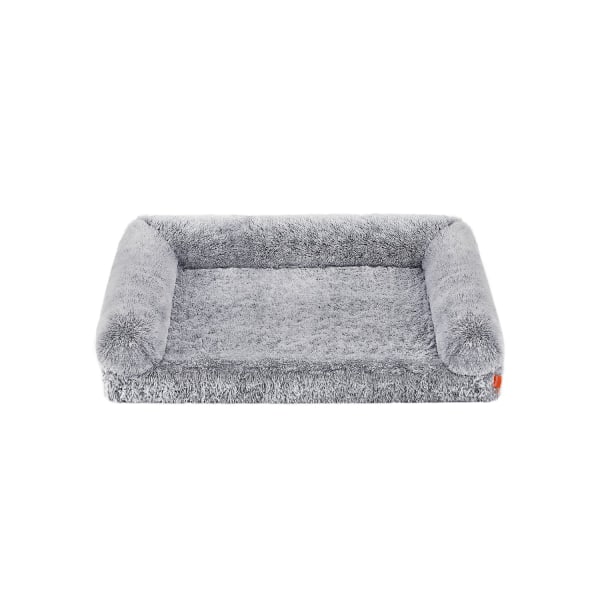 Rootz Ombre Grey Dog Bed - Solstol för husdjur - Plyschkudde - O