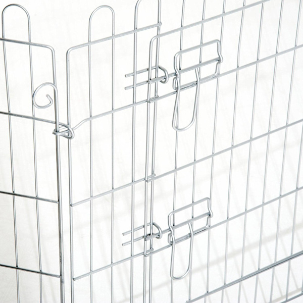 Rootz Outdoor Enclosure Puppy Run - Zilver - Metaal - cm x 24,8 cm x 35,83 cm