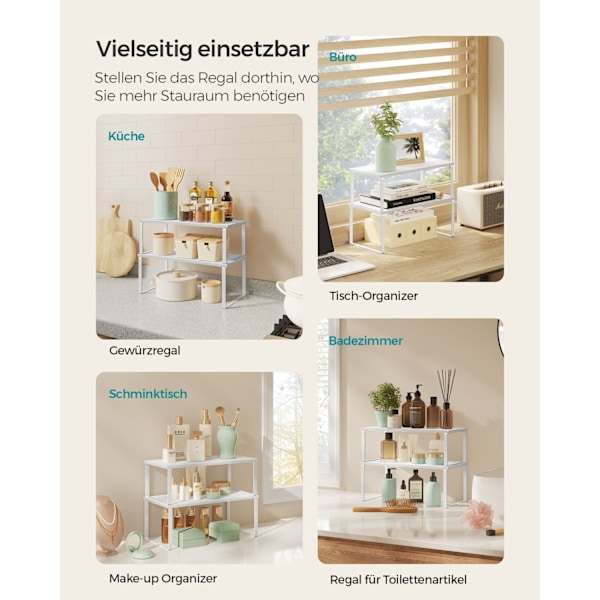 Rootz 2-delad tårtställ - Muffinsställ - Dessertdisplay - Metall och trämaterial - Lättvikt - Enkel montering - Utrymmesbesparande - 19,5 cm x 39,7 cm