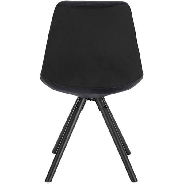 Rootz pehmustettu ruokapöydän tuoli - skandinaavinen tuoli - samettituoli - massiivipuujalat - ergonominen muotoilu - 83cm x 41cm x 43cm