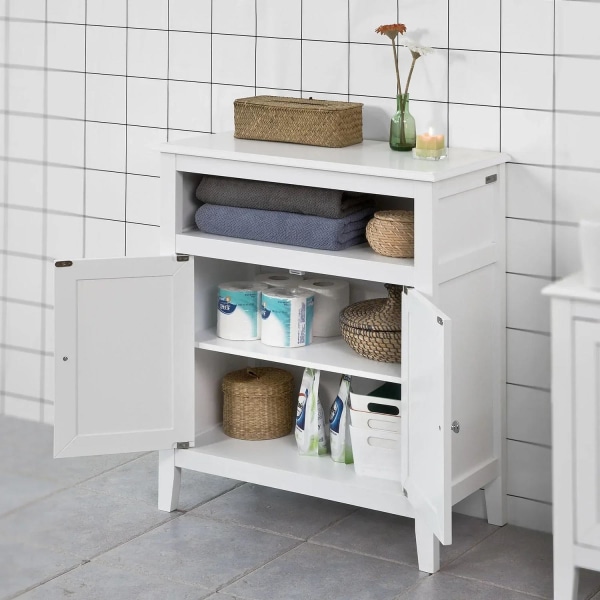 Rootz White Badeværelsesopbevaring - Skab Opbevaring Skab Badeværelseshylde - B69 x D33 x H80cm