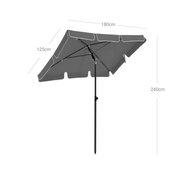 Rootz Parasoll - Parasoll för balkong - Paraply - Uteplatsparaso