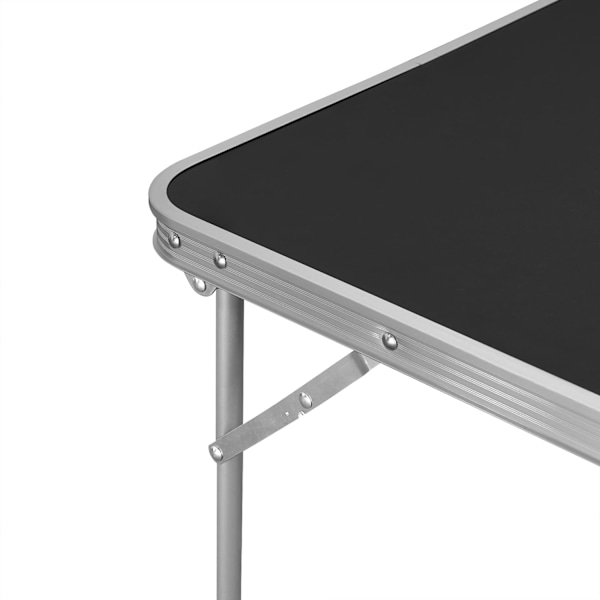 Rootz hopfällbart bord - Bärbart skrivbord - Kompakt stativ - Hopfällbar yta - Researbetsstation - Lättviktsbräda - Lättinstallerad skiva - Svart - 70