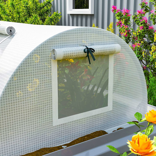 Rootz Foil Greenhouse - Mini Tunnel Greenhouse - UV -resistent växtskydd - Skyddar växter - 200 cm x 80 cm x 45 cm