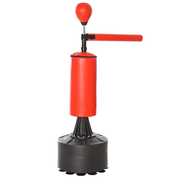 Rootz stående boksesæk - Sort, Rød - Pu, Pe, Hdpe - 34,64 cm x 18,89 cm x 80,7 cm