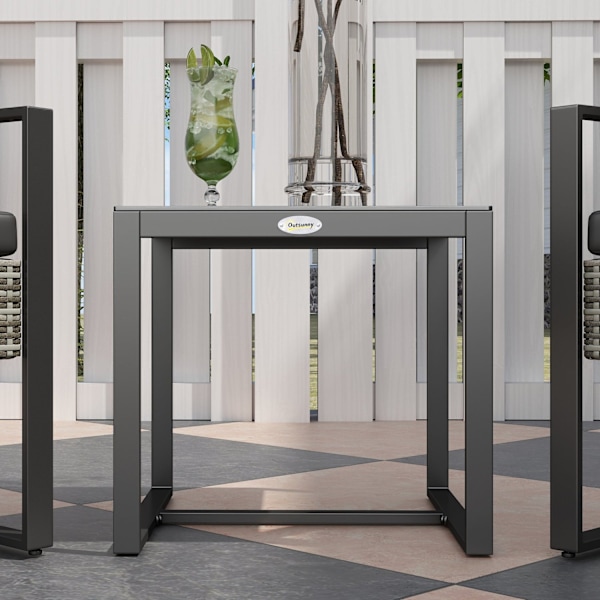 Rootz 3 -Dart Garden Lounge Set - Udendørs møbler - Patio siddepladser - Komfortabel med puder - 63 cm x 57 cm x 76 cm stol, 42,5 cm x 40 cm x 39 cm t