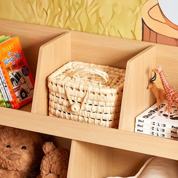 Rootz Kids Bookhelf - Child Book Storage - Toy Organizer - Safe Rounded Corners - 86x78x36cm
