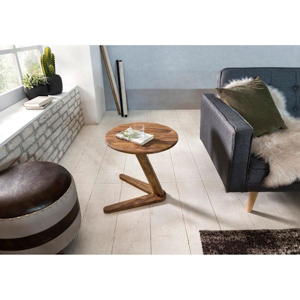 Rootz sidobord - Soffbord - Massivt trä - - 45 x 45 cm - Runt - Brun