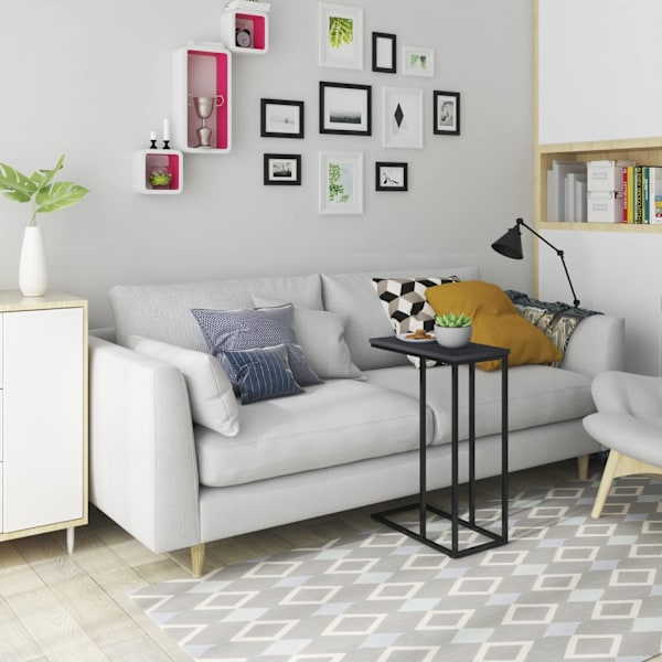Rootz sidobord - Soffbord - Soffbord - Soffbord - Nattduksbord - Laptopställ - Svart - 45x25x63,5cm