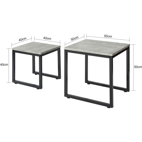 Rootz Nesting Tables - Sæt med 2 Sofabord Side - End Bord