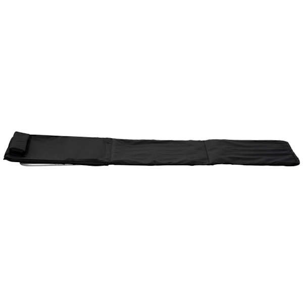 Rootz Beach Solstol - Solstol - Trädgårdssäng - Fällbart justerbart ryggstöd - Sidoficka - PE-tyg - EPE Ull - Svart - 48cm x 134cm x 33-43cm