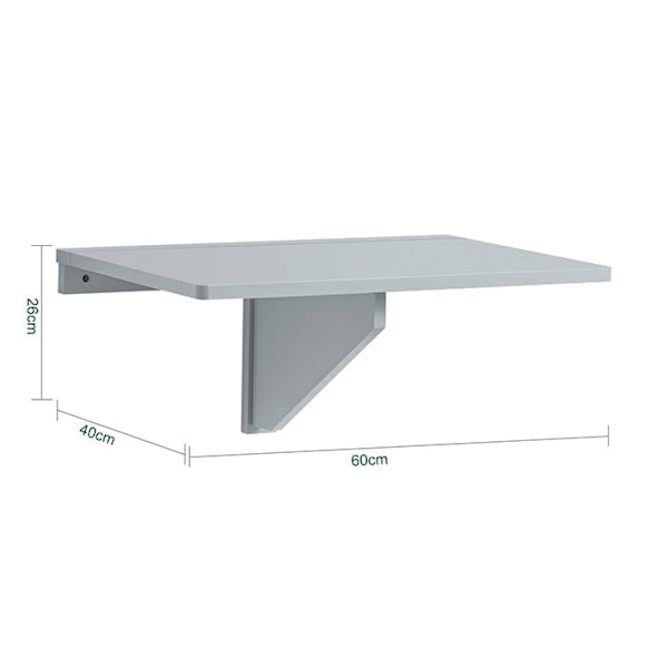 Rootz vægmonteret klapbord - Køkkenbord - Skrivebord - Pladsbesparende design - Ideel til små rum og børneværelser - Holdbar MDF-konstruktion - 60 cm
