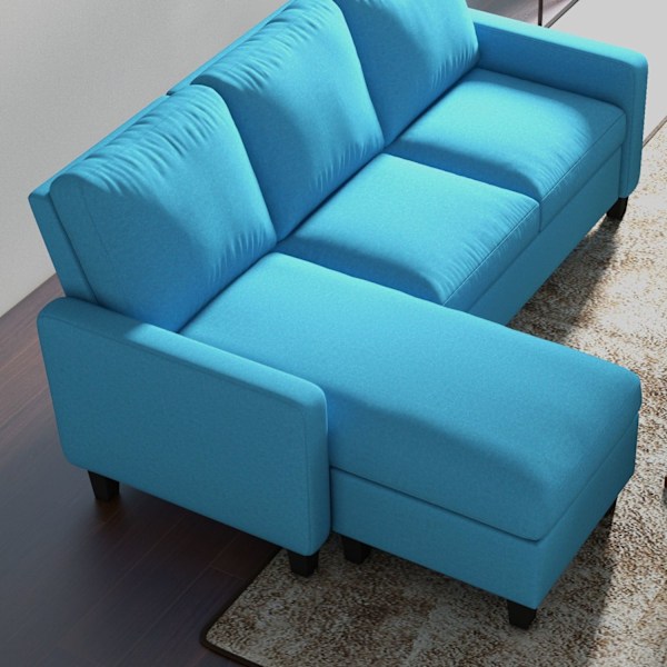 Rootz 3 -sits hörnsoffa med Chaiselongue - Couch - Lounge sittplatser - Mysig komfort - 197 CM x 139 cm x 91 cm