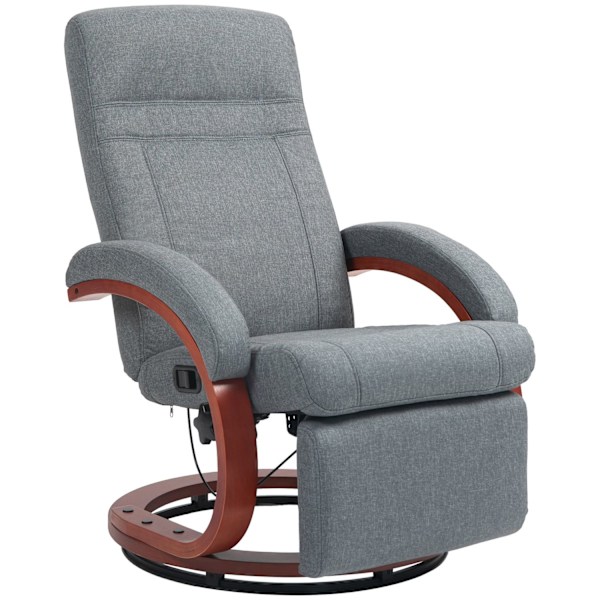 Rootzin lepotuoli - Lounge -tuoli - lepotuoli - 360 ° kääntö - 68 cm x 86cm x 100cm - harmaa
