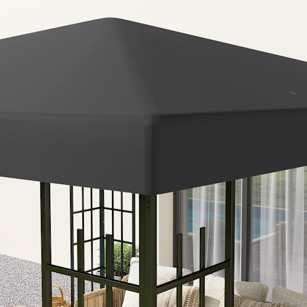 Rootz 3x3m ersättning gazebo presenning