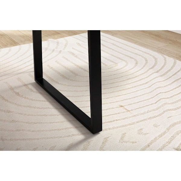 Rootz modern design kontorsbord - massivt trä skrivbord - naturlig ådring - trapetsformade metallben - handgjorda - 200cm x 100cm x 76cm