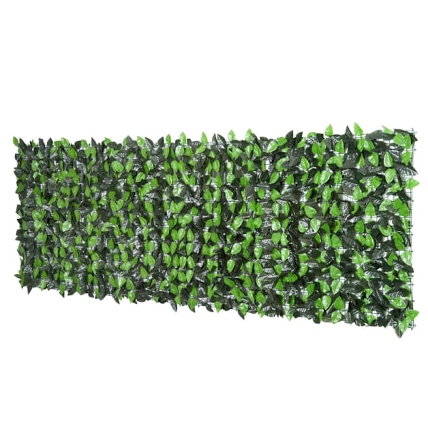 Rootz konstgjorda lövstaket - Grön väggbeklädnad - UV-beständig - Justerbar storlek - 300 cm x 100 cm - Enkel installation - Slitstarkt PE-tyg