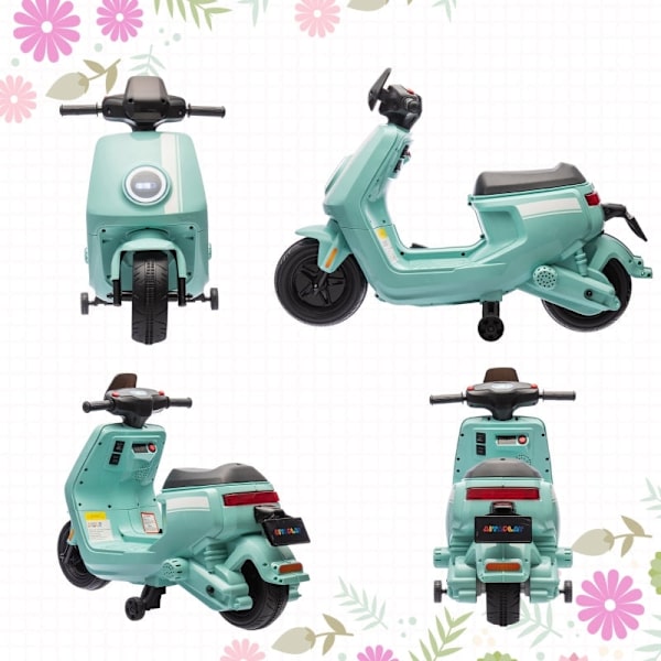 Rootz elektrisk børnemotorcykel - E-motorcykel til børn - Legetøjsmotorcykel - Sikker kørsel - 90 cm x 39 cm x 61 cm