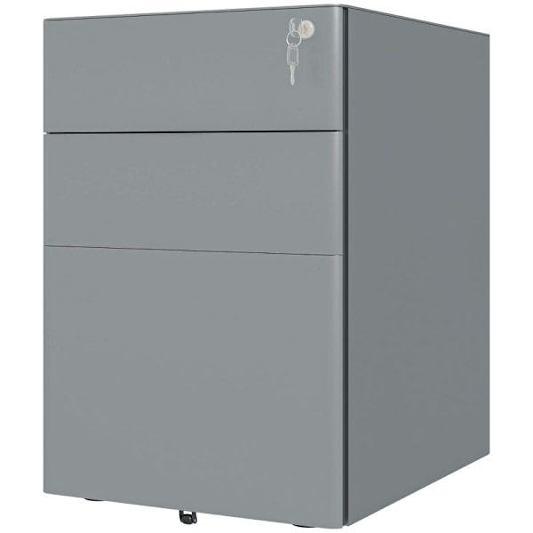 Rootz Office Rolling Container - Arkivskåp - Förvaringsorganisator - Stål Hållbarhet - 39cm x 48cm x 59cm