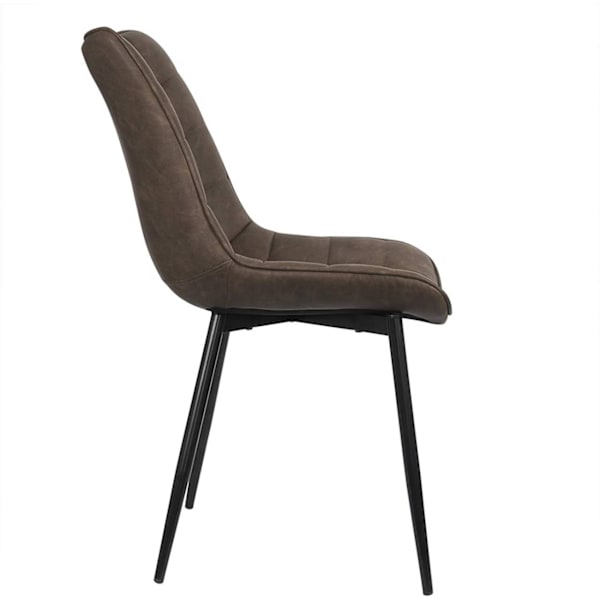 Rootz Set med 4 matstolar - Moderna köksstolar - Snygga sittplatser - Slitstarkt konstläder - Ergonomisk komfort - Golvskydd - 46cm x 40,5cm x 85,5cm
