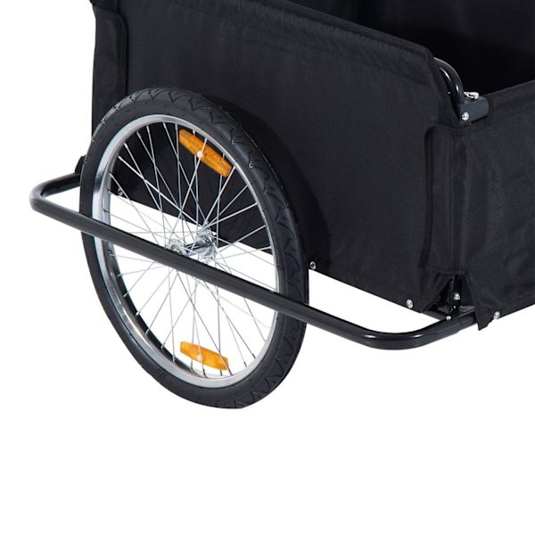 Rootz transporttrailere til cykler - rød, sort - stof, stål - 55,12 cm x 34,65 cm x 23,62 cm