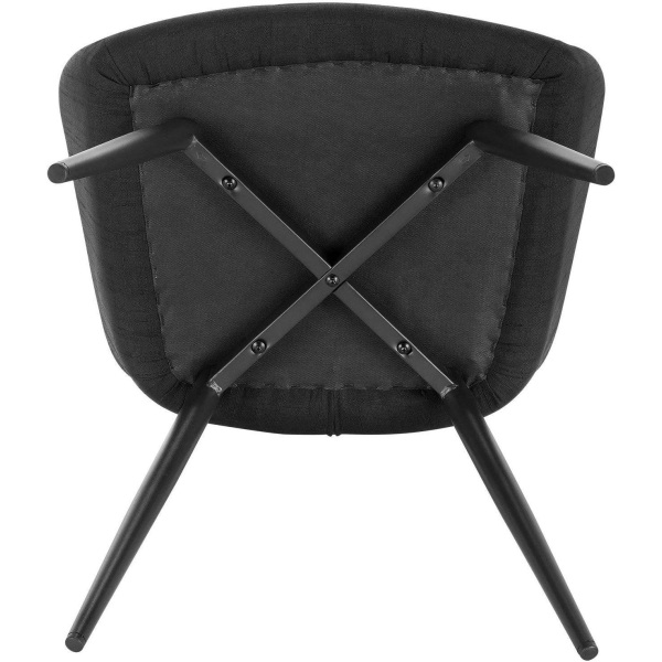 Rootz Modern Dining Chair - Ergonomisk stol - Snygga sittplatser - Bekväm design - Slitstarkt linnematerial - Anti-Slip - 49cm x 43cm x 81cm