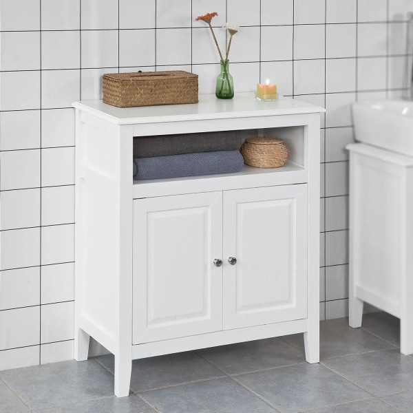Rootz White Badeværelsesopbevaring - Skab Opbevaring Skab Badeværelseshylde - B69 x D33 x H80cm