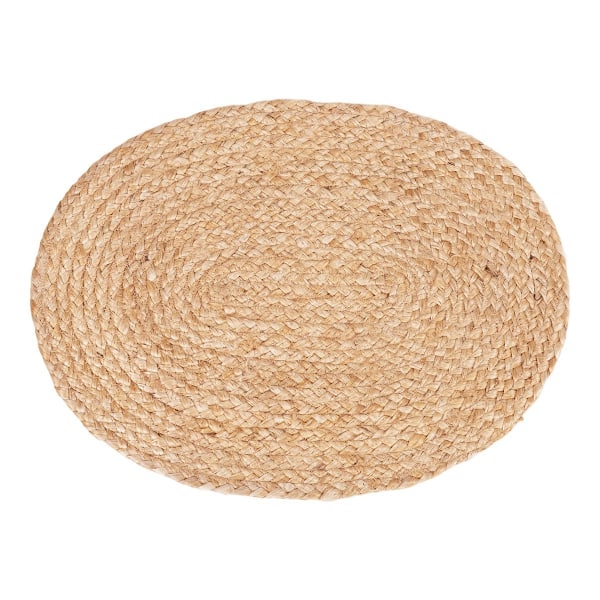 Rootz 4 -bit set Bombay Placemat - jute bordsmattor - rustika bordslinnor - Hållbart och lätt att rengöra - 35 cm x 45 cm