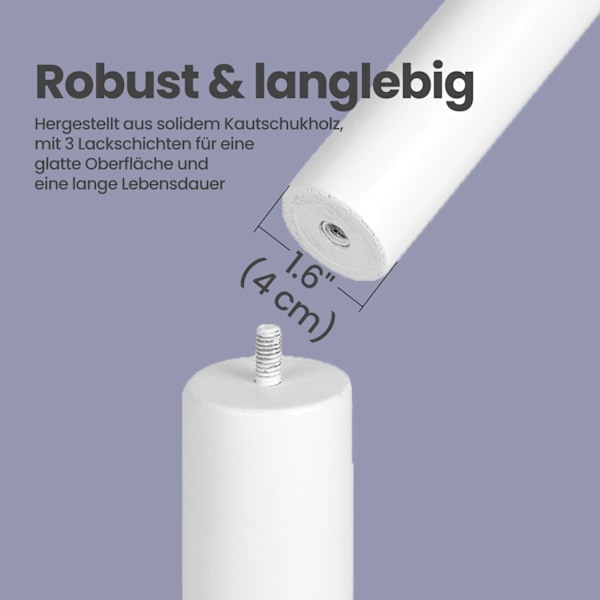 Rootz Cloakroom Stand - Vaatteiden teline - Solid Wood - Moderni Design - 30x30x175cm - Järjestä ja päivittää tilasi