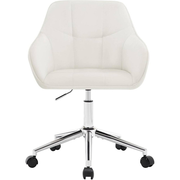 Rootz Velvet Kontorstol - Ergonomisk skrivebordsstol - Drejestol - Højdensitetsskumpolstring - Højdejusterbar - 61 cm x (81-90) cm x 56 cm