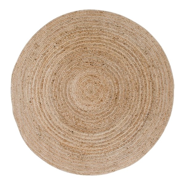 Rootz Bombay -matto - punottu juutti matto - maalaismainen pyöreä matto - luonnollinen viehätys - Ø180cm