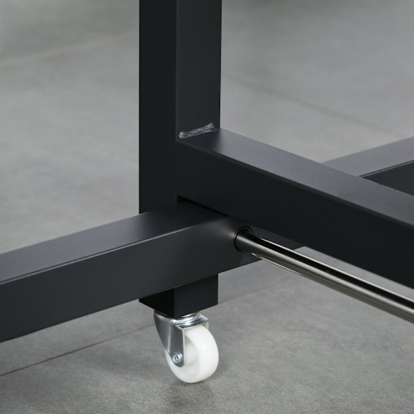 Rootz Folding Spisebord - Industriel bord - Rumbesparende bord - Udvides let - 118 cm x 70 cm x 76,5 cm