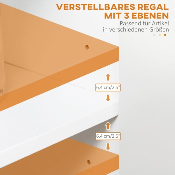 Rootz skænk - Buffetskab - Opbevaringsenhed - Rigelig opbevaring - Justerbar hylde - Nem at rengøre - 110L x 29,5W x 82H cm - Spånplade
