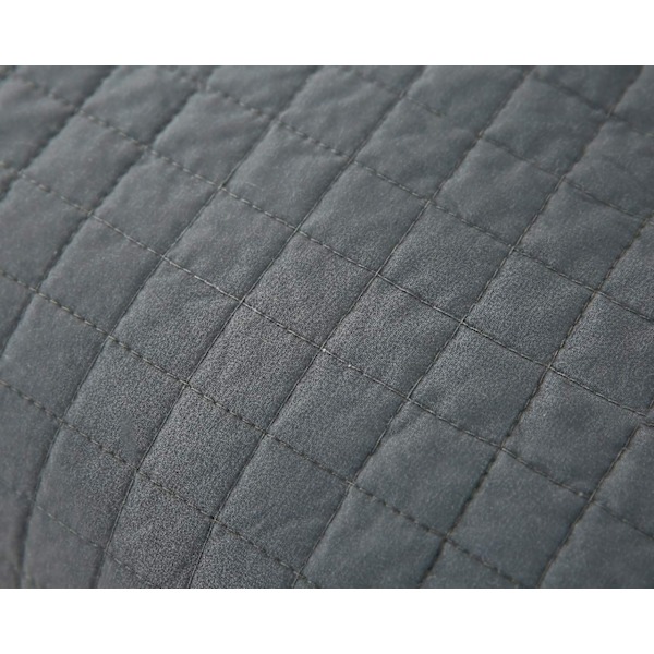 Rootz Vendbart Sengetæppe - Sofatæppe - Polyester - Åndbar - Alsidig - Mørkegrå - 360 g/m² - 1 cm Kant - 150 cm x 200 cm