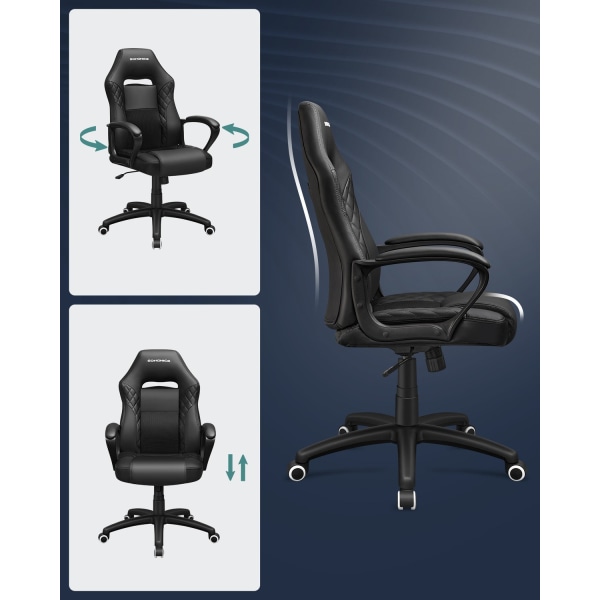 Rootz Gaming Chair - Kontorsstol - Ergonomisk stol - Fuskläder -