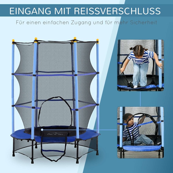 Rootzin lasten trampoliini - Kids 'Bouncer - Sisätilojen ulkoilma - Springless Safety - 140cm x 140cm x 190cm
