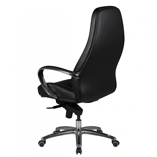 Rootz Executive Chair - Äkta läder - Diamantdesign - Aluminiumbas - Ergonomiska kontroller - Svankstöd - 120 kg Lastkapacitet - 120-130 cm x 68 cm x 5