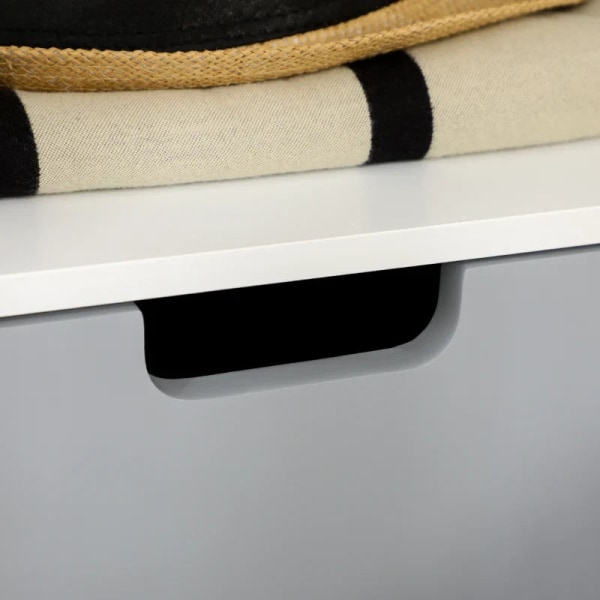Rootz Sengebord - Natbord - Skandinavisk Design - Stor Skuffe - Vandtæt maling - Hvid - 40 x 38 x 58 cm