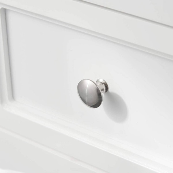 Rootz hvidt sengebord - Natbord - Opbevaringsskab - Rigelig opbevaringsplads - Elegant design - Holdbar - 40 cm x 60 cm x 30 cm